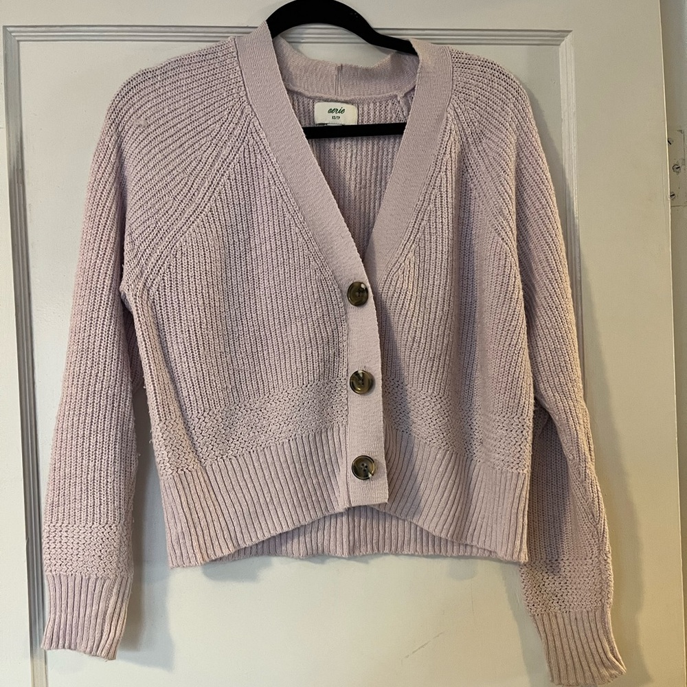 Lilac aerie cardigan